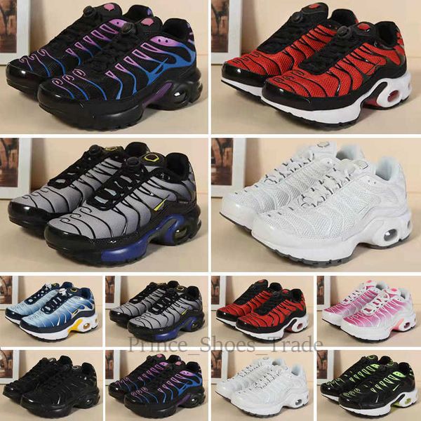 shoes dr tn kids running enfant breathable soft sports chaussures boys girls tns plus sneakers youth requin trainers size 28-35, Black